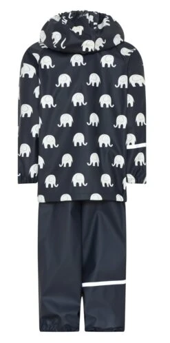 CeLaVi Regenanzug Dunkelblau Mit Weissen Elefanten Set Regenhose + Regenjacke -Babybekleidungs Geschäft 1372 778 B 1280x1280