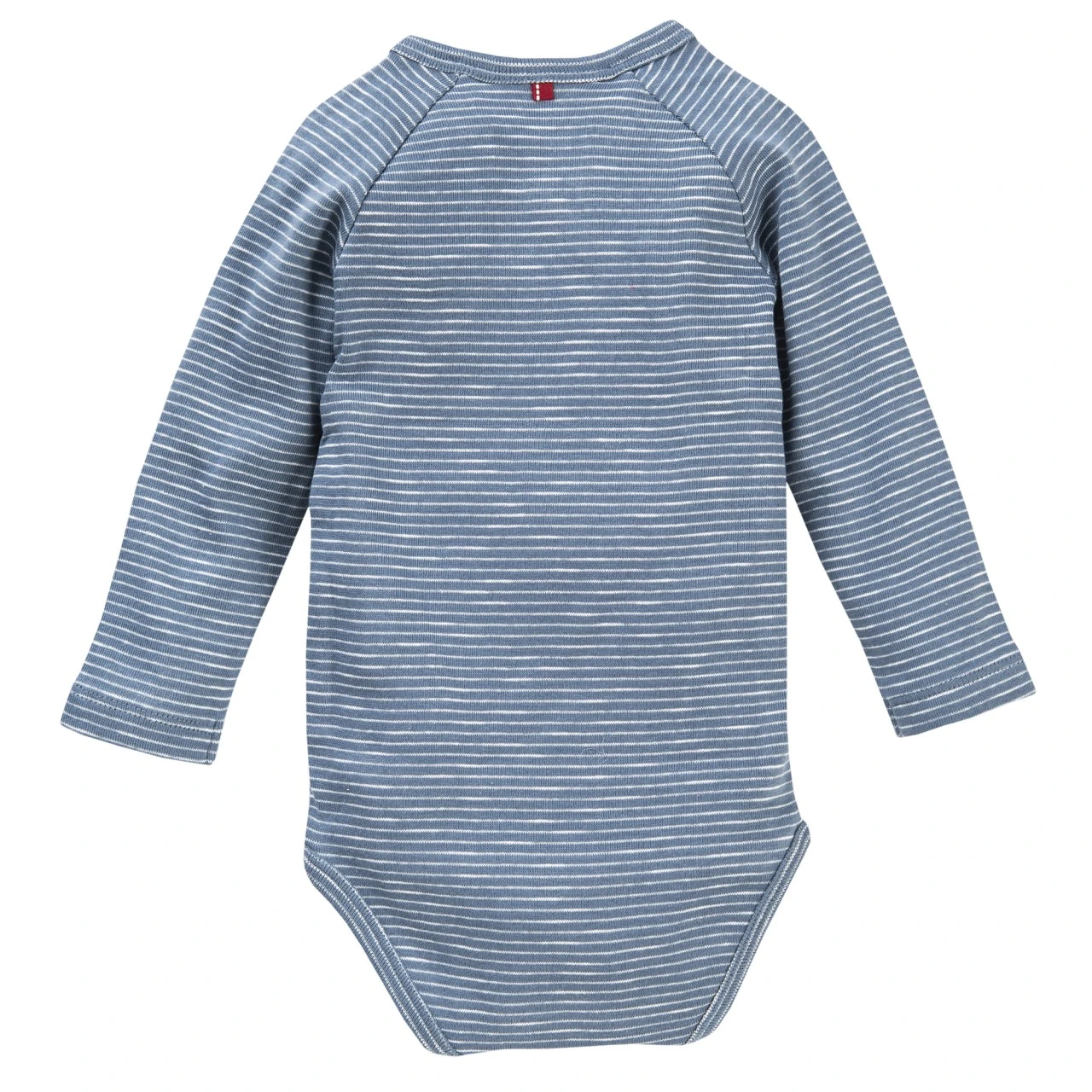 People Wear Organic Langarmbody Jeansblau Geringelt Bio-Baumwolle 4 People Wear Organic Langarmbody Jeansblau Geringelt Bio-Baumwolle – Bild 2