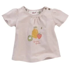 People Wear Organic T-Shirt Obst Kurzarmshirt Hellrosa Melange