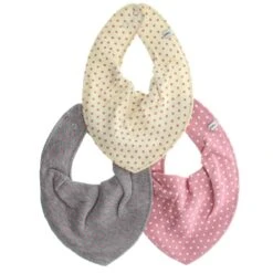 Pippi Halstücher 3er Set Pünktchen Rosa/grau/creme -Babybekleidungs Geschäft 3716 556 d 1280x1280
