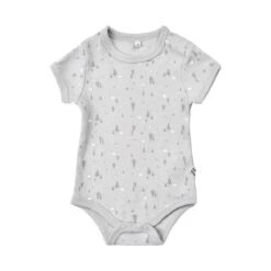 Pippi Kurzarm Body Grau/weiß Streifen & Wald Tiere 4er Pack Baumwolle -Babybekleidungs Geschäft 3820 190 3 1280x1280
