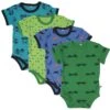 Pippi Kurzarm Body Blau/grün Bagger & Flugzeuge 4er Pack Baumwolle -Babybekleidungs Geschäft 3820 778 1280x1280