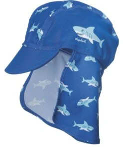 Playshoes UV-Schutz Strandhut Hai Sonnenmütze Royalblau