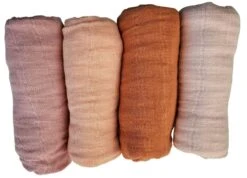 Pippi Babywear Mulltücher Mauve Rose 4er Pack Organic Spucktücher -Babybekleidungs Geschäft 4er Mulltucher 106 2 1280x1280