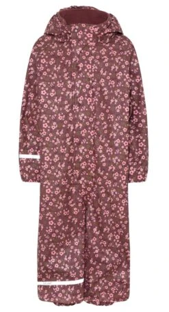 Celavi Regenoverall Flowers Rosenholz Berry Einteiler
