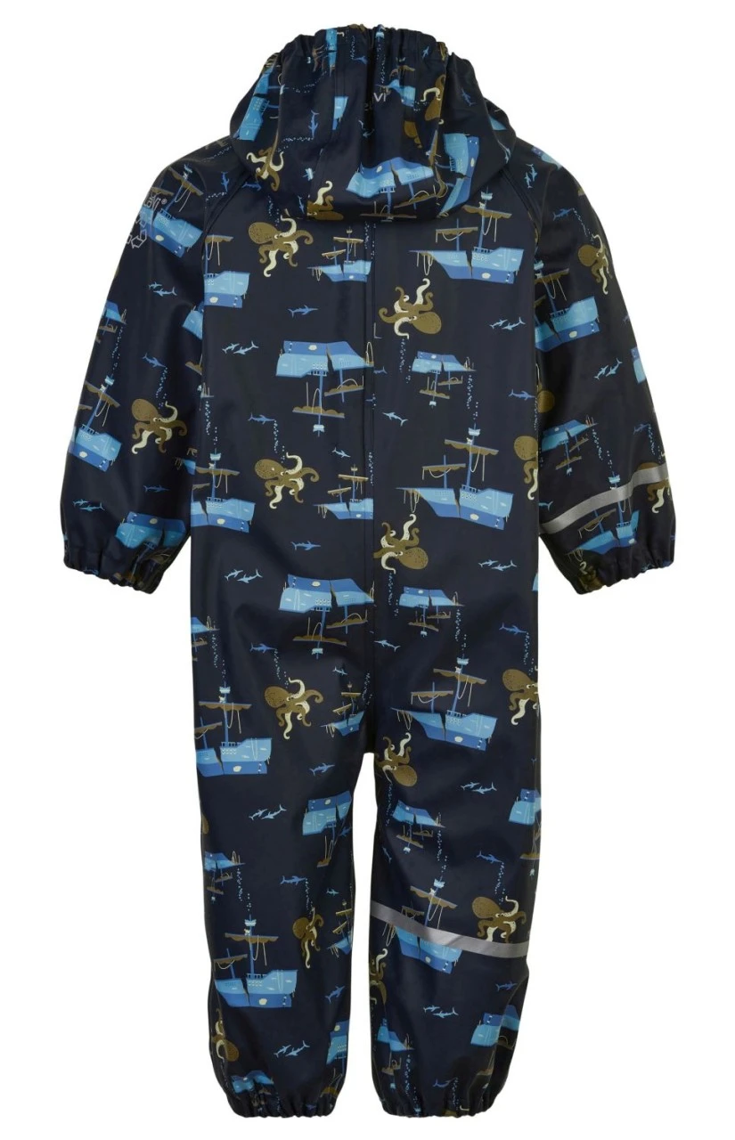 Celavi Regenoverall Blau Oktopus Einteiler 4 Celavi Regenoverall Blau Oktopus Einteiler – Bild 2