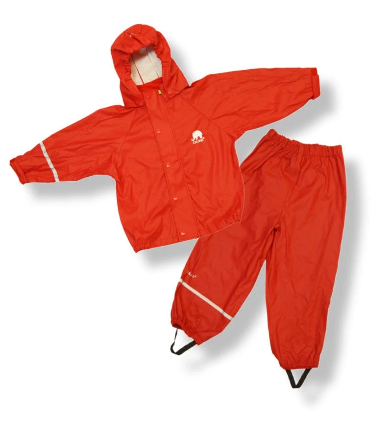 CeLaVi Regenanzug Rot Regenhose + Regenjacke 4 CeLaVi Regenanzug Rot Regenhose + Regenjacke – Bild 2