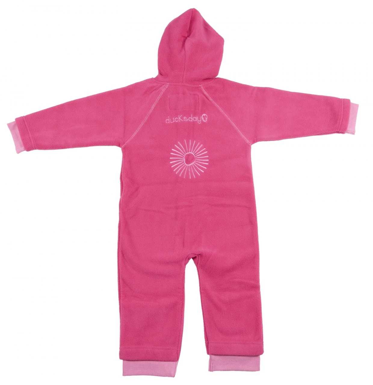 Ducksday Fleeceanzug Fleeceoverall Fuchsia / Pink 4 Ducksday Fleeceanzug Fleeceoverall Fuchsia / Pink – Bild 2