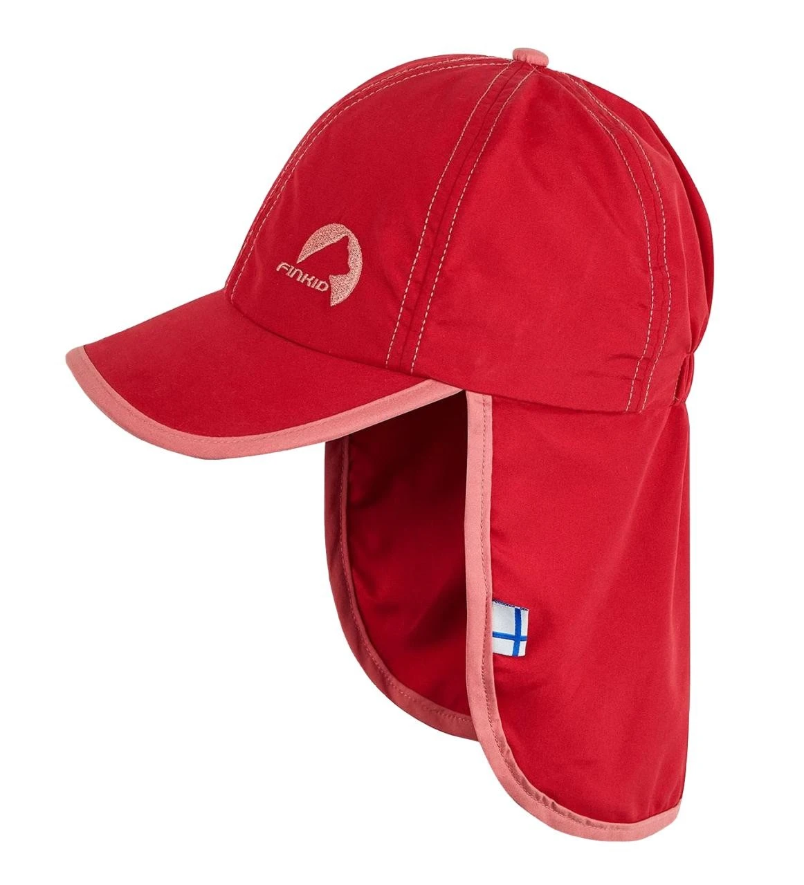 Finkid LAKKI Red/rose Mädchen Sonnenmütze Cap Mit Nackenschutz 3 Finkid LAKKI Red/rose Mädchen Sonnenmütze Cap Mit Nackenschutz