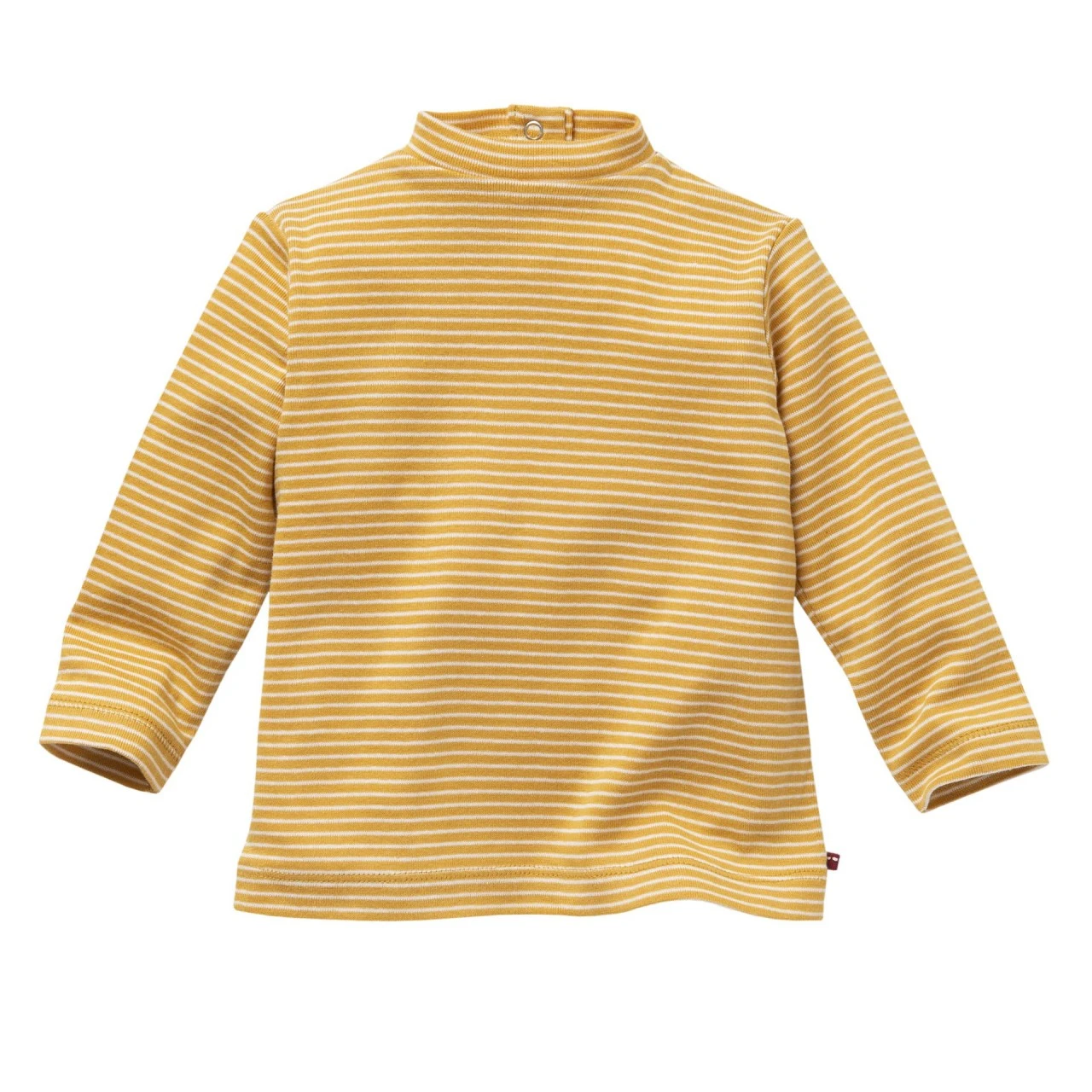 People Wear Organic Langarm Ringelshirt Stehkragen Senfgelb 3 People Wear Organic Langarm Ringelshirt Stehkragen Senfgelb