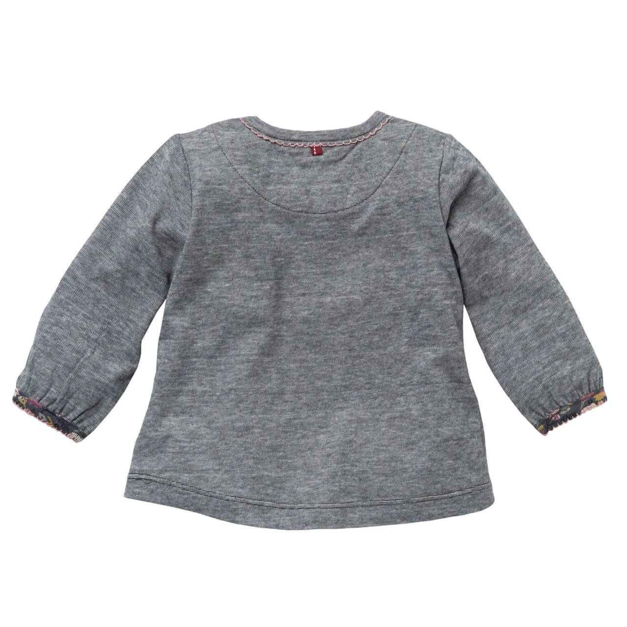 People Wear Organic Mädchen Langarmshirt Bär Anthrazit Mélange 4 People Wear Organic Mädchen Langarmshirt Bär Anthrazit Mélange – Bild 2