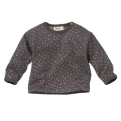 People Wear Organic Langarmshirt Anthrazit Sprenkel Bio-Baumwolle