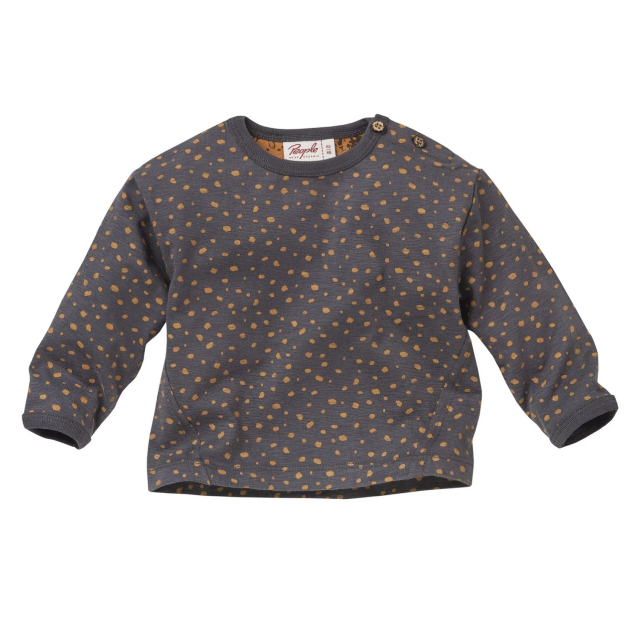 People Wear Organic Langarmshirt Anthrazit Sprenkel Bio-Baumwolle 3 People Wear Organic Langarmshirt Anthrazit Sprenkel Bio-Baumwolle