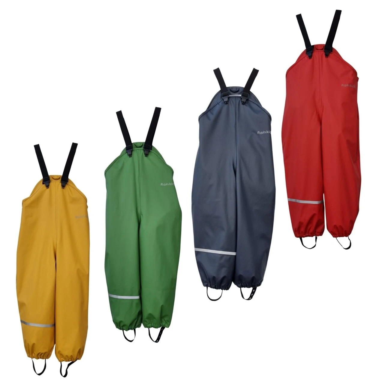 Rainkids Kinder Regenhose Matschhose Mit Trägern 5 Rainkids Kinder Regenhose Matschhose Mit Trägern – Bild 3