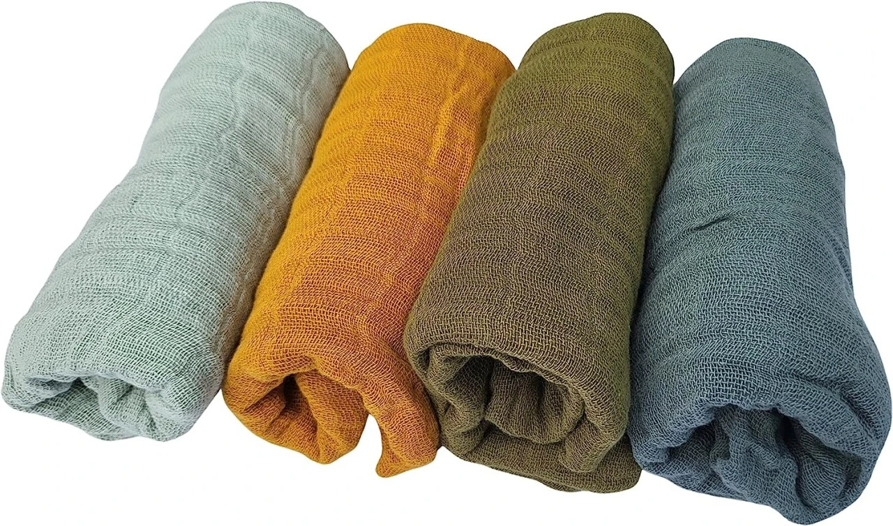 Pippi Babywear Mulltücher Green Meadow 4er Pack Organic Spucktücher 5 Pippi Babywear Mulltücher Green Meadow 4er Pack Organic Spucktücher – Bild 3