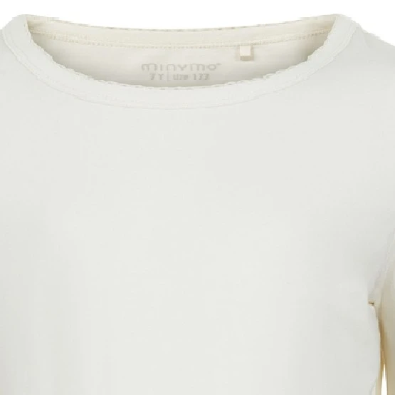 Minymo Mädchen Langarmshirt Cremeweiß Viskose Aus Bambus 4 Minymo Mädchen Langarmshirt Cremeweiß Viskose Aus Bambus – Bild 2