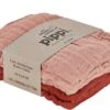 Pippi Babywear Mulltücher Red/misty Rose 4er Pack Organic Redwood/misty Rose -Babybekleidungs Geschäft bio spucktucher pippi 4455 524 1280x1280