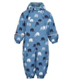Celavi Schneeoverall Rauchblau Mit Elefanten