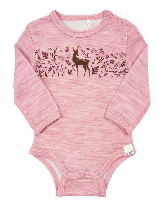 Celavi Baby Langarmbody Rosa Rehmotiv Wolle Mit Viskose Aus Bambus 3 Celavi Baby Langarmbody Rosa Rehmotiv Wolle Mit Viskose Aus Bambus