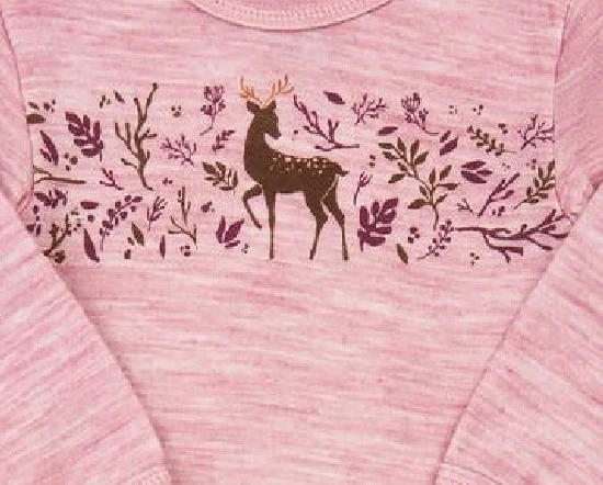 Celavi Baby Langarmbody Rosa Rehmotiv Wolle Mit Viskose Aus Bambus 4 Celavi Baby Langarmbody Rosa Rehmotiv Wolle Mit Viskose Aus Bambus – Bild 2