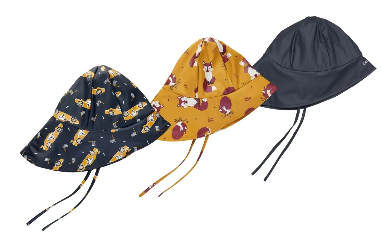 Celavi Kinder Regenhut Mit Fleecefutter Südwester Wasserdicht 4 Celavi Kinder Regenhut Mit Fleecefutter Südwester Wasserdicht – Bild 2