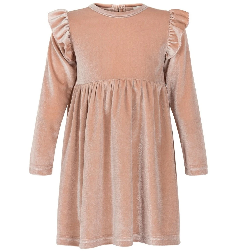 Creamie Mädchen Samtkleid Smoky Rose 4 Creamie Mädchen Samtkleid Smoky Rose – Bild 2