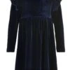 Creamie Mädchen Kleid Samt Dunkelblau