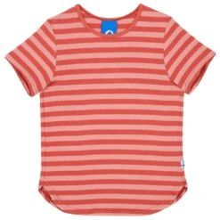 Finkid Maalari Blockstreifen T-Shirt Chili / Peach