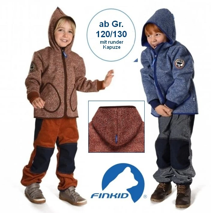 Finkid Tonttu Wind French Melange/ink Strick Softshelljacke 4 Finkid Tonttu Wind French Melange/ink Strick Softshelljacke – Bild 2