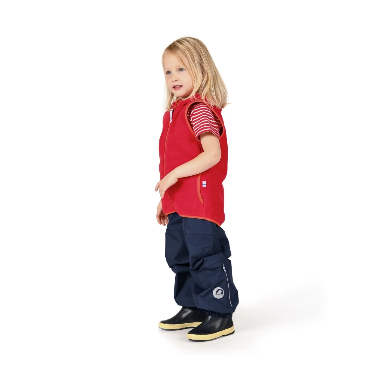 Finkid POPPELI Kinder Fleeceweste Trellis/navy 6 Finkid POPPELI Kinder Fleeceweste Trellis/navy – Bild 4