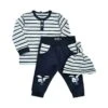 MeToo Baby Anzug 3 Teile Set Hose, Shirt + Mütze