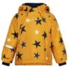 Minymo Winterjacke Golden Yellow Stars Wasserdicht Doppelzipper -Babybekleidungs Geschäft minymo baby winterjacke gelb 1 1280x1280
