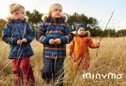 MINYMO Mädchen Winterjacke OXFORD Grape Flowers -Babybekleidungs Geschäft minymo kids winter 2020 1280x1280