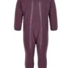 Minymo Mädchen Fleece-Overall Black Plum Violett -Babybekleidungs Geschäft minymo overall black plum 1280x1280