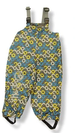 Minymo Baby Regenhose Retro Ringe Azur/gelb Kind16