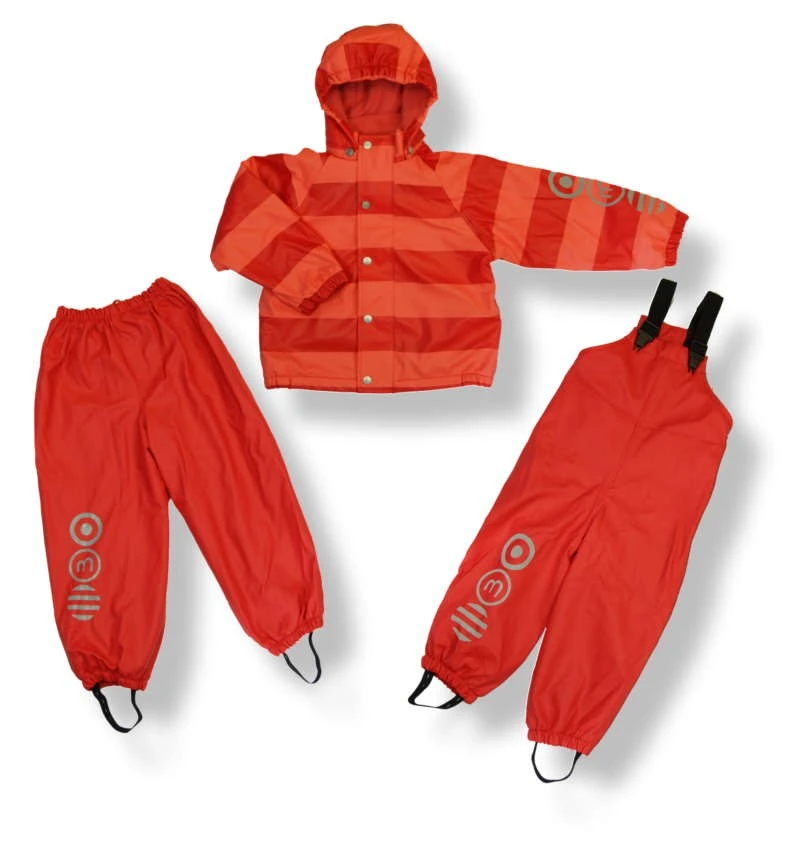 Minymo Thermo Matschanzug Lena Rot/coral Winter Regenkombi Mit Fleecefutter 4 Minymo Thermo Matschanzug Lena Rot/coral Winter Regenkombi Mit Fleecefutter – Bild 2