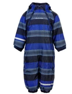 MINYMO Thermo Schneeoverall Placid Blue Gestreift