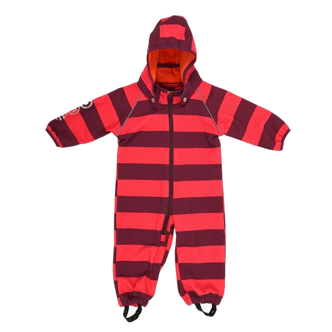 Minymo Softshellanzug Winn86 Blockstreifen Purple/pink 3 Minymo Softshellanzug Winn86 Blockstreifen Purple/pink