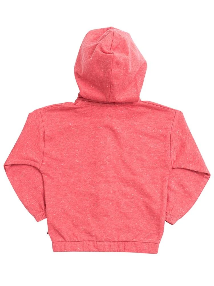 Leichte Sweatjacke Hellrot Melange Mit Kapuze Bio-Baumwolle 4 Leichte Sweatjacke Hellrot Melange Mit Kapuze Bio-Baumwolle – Bild 2