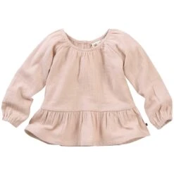 People Wear Organic Musselin Bluse Hell Rosa