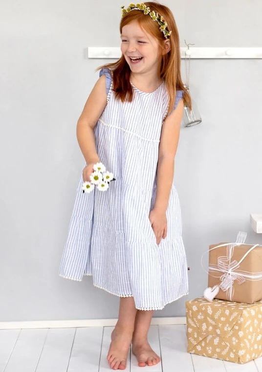 People Wear Organic Kleid Mädchen Sommerkleid Streifen 3 People Wear Organic Kleid Mädchen Sommerkleid Streifen