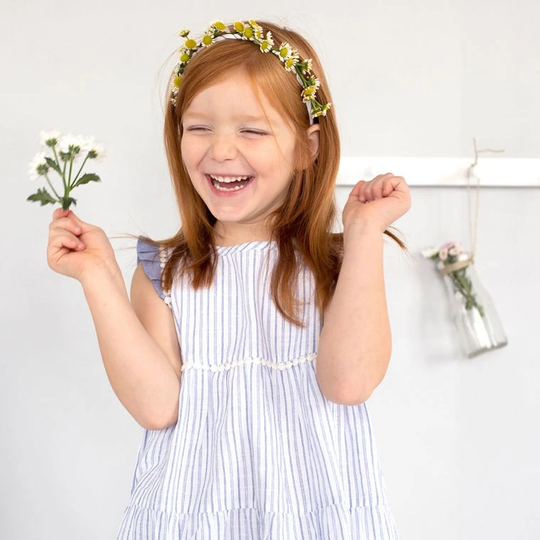 People Wear Organic Kleid Mädchen Sommerkleid Streifen 5 People Wear Organic Kleid Mädchen Sommerkleid Streifen – Bild 3