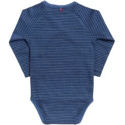 People Wear Organic Langarm Wickel-Body Jeansblau Gestreift -Babybekleidungs Geschäft people wear wickelbody langarm ringel 21 2 1280x1280