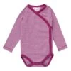 Wickelbody Langarm Beere/weiß Gestreift Body Bio-Baumwolle -Babybekleidungs Geschäft people wickelbody la beere 1280x1280