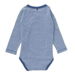 Wickelbody Langarm Blau/weiß Gestreift Body Bio-Baumwolle -Babybekleidungs Geschäft people wickelbody la blau 1 1280x1280 1