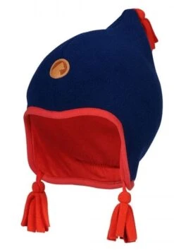 Finkid Pipo Navy / Fire Winter Fleecemütze Mit Baumwollfutter