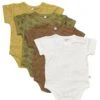 Pippi Kurzarm Bodys 4er Pack Eichhörnchen + Faultier Oliv -Babybekleidungs Geschäft pippi 4er pack bodys 384 1280x1280