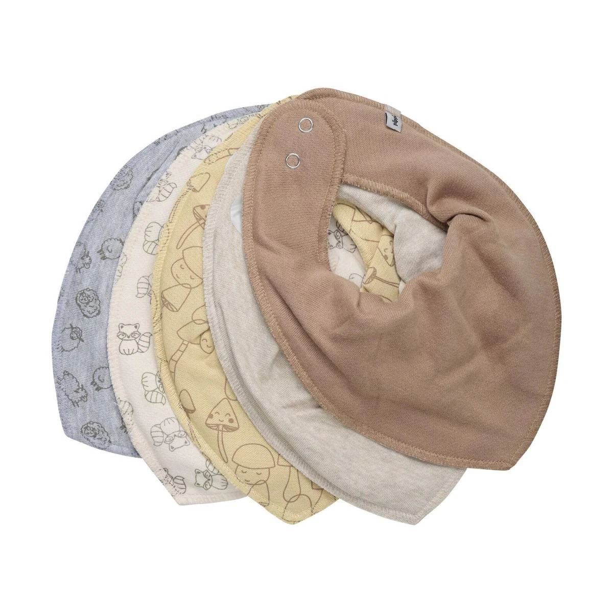 Pippi Babywear Halsstücher 5er Pack Pilze + Tiere 3 Pippi Babywear Halsstücher 5er Pack Pilze + Tiere