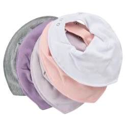 Pippi Halstücher 5er Set Rosa + Grautöne