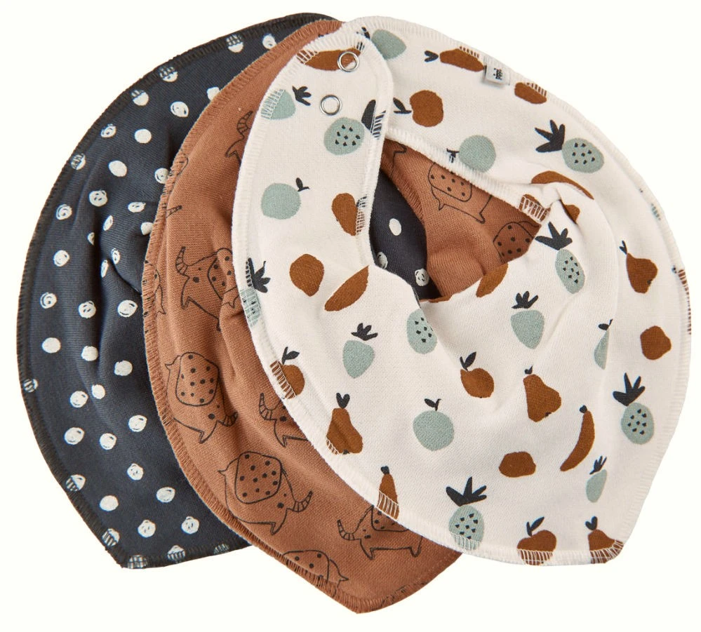 Pippi 3er Set Halstücher Elefanten + Obst 3 Pippi 3er Set Halstücher Elefanten + Obst